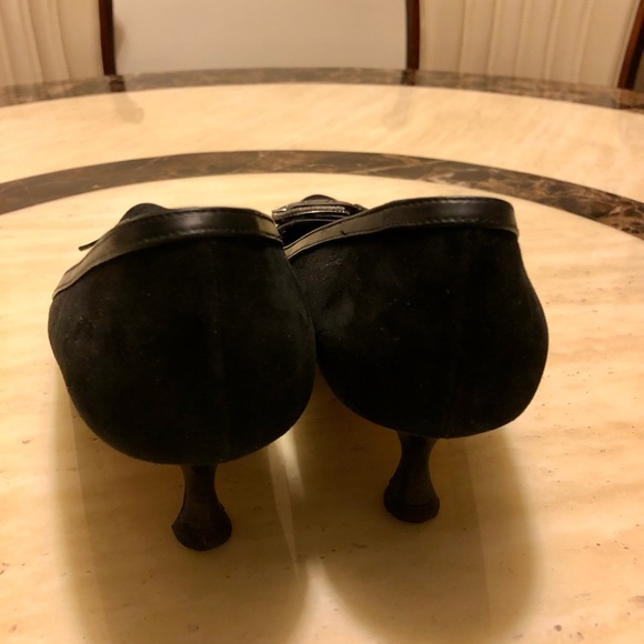 Auth MANOLO BLAHNIK Buckle Pumps Black Size - 38 - Picture 4 of 7